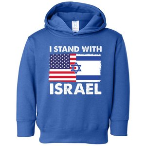 I Stand With Israel Usa Flag Toddler Hoodie