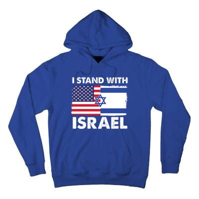 I Stand With Israel Usa Flag Tall Hoodie