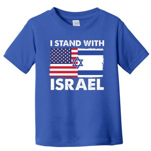 I Stand With Israel Usa Flag Toddler T-Shirt