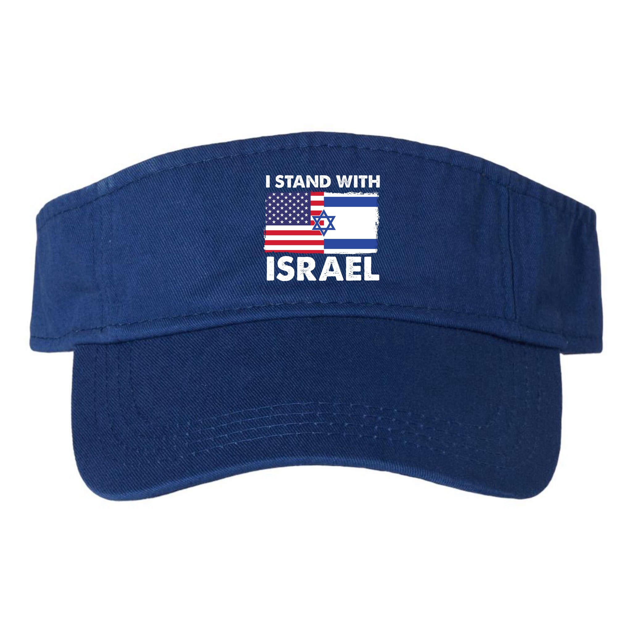 I Stand With Israel Usa Flag Visor