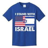 I Stand With Israel Usa Flag Kids T-Shirt