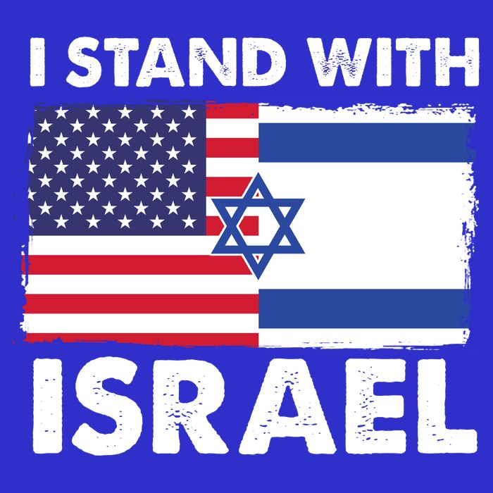 I Stand With Israel Usa Flag Kids T-Shirt