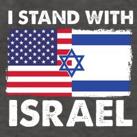 I Stand With Israel Usa Flag Vector Backpack