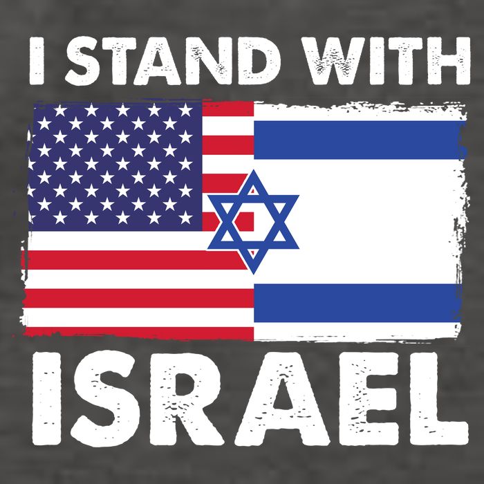I Stand With Israel Usa Flag Vector Backpack
