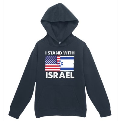 I Stand With Israel Usa Flag Urban Pullover Hoodie