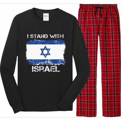 I Stand With Israel Support Israel Love Israeli Brotherhood Long Sleeve Pajama Set