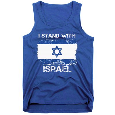 I Stand With Israel Support Israel Love Israeli Brotherhood Tank Top