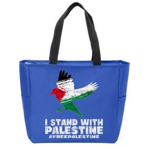 I Stand With Palestine For Their Freedom Free Palestine Zip Tote Bag