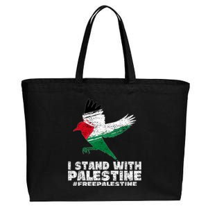 I Stand With Palestine For Their Freedom Free Palestine Cotton Canvas Jumbo Tote