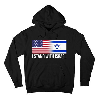 I Stand With Israel Usa Israeli Flag Jewish Hoodie