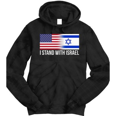 I Stand With Israel Usa Israeli Flag Jewish Tie Dye Hoodie