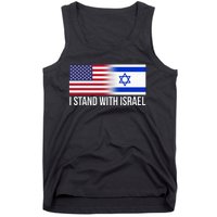 I Stand With Israel Usa Israeli Flag Jewish Tank Top