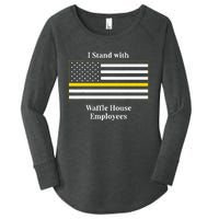 I Stand With W.A.F.F.L.E H.O.U.S.E Employees Funny America Flag Women's Perfect Tri Tunic Long Sleeve Shirt