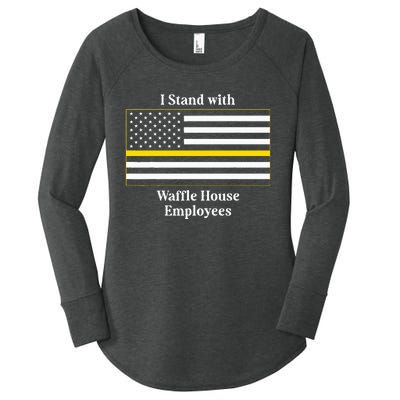 I Stand With W.A.F.F.L.E H.O.U.S.E Employees Funny America Flag Women's Perfect Tri Tunic Long Sleeve Shirt