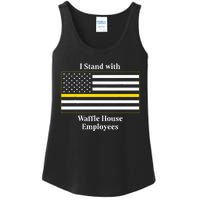 I Stand With W.A.F.F.L.E H.O.U.S.E Employees Funny America Flag Ladies Essential Tank