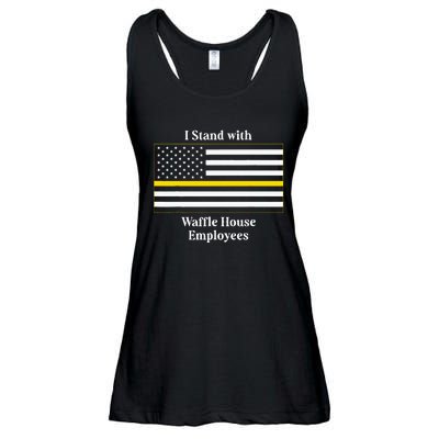 I Stand With W.A.F.F.L.E H.O.U.S.E Employees Funny America Flag Ladies Essential Flowy Tank