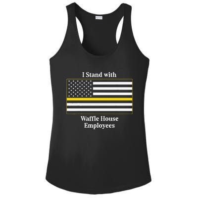 I Stand With W.A.F.F.L.E H.O.U.S.E Employees Funny America Flag Ladies PosiCharge Competitor Racerback Tank