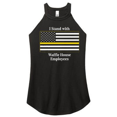 I Stand With W.A.F.F.L.E H.O.U.S.E Employees Funny America Flag Women's Perfect Tri Rocker Tank