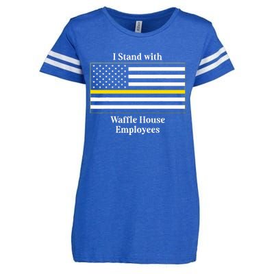 I Stand With W.A.F.F.L.E H.O.U.S.E Employees Funny America Flag Enza Ladies Jersey Football T-Shirt