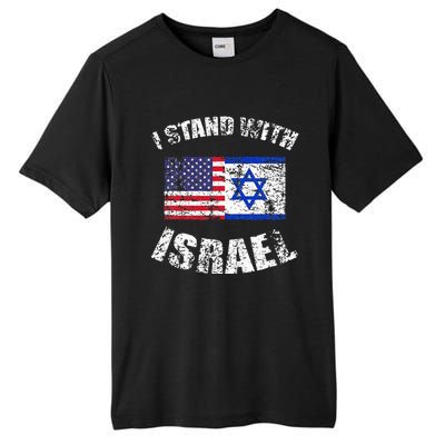 I Stand With Israel Tall Fusion ChromaSoft Performance T-Shirt