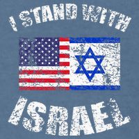 I Stand With Israel Garment-Dyed Sweatshirt