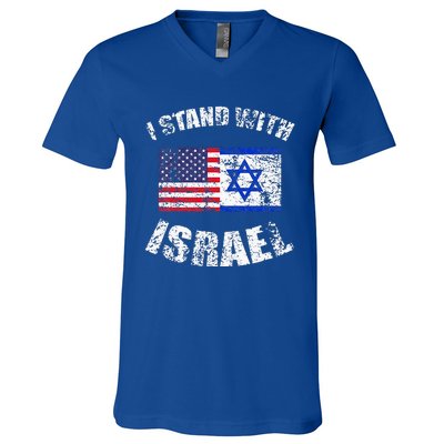 I Stand With Israel V-Neck T-Shirt