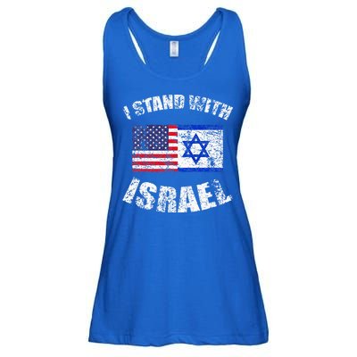 I Stand With Israel Ladies Essential Flowy Tank