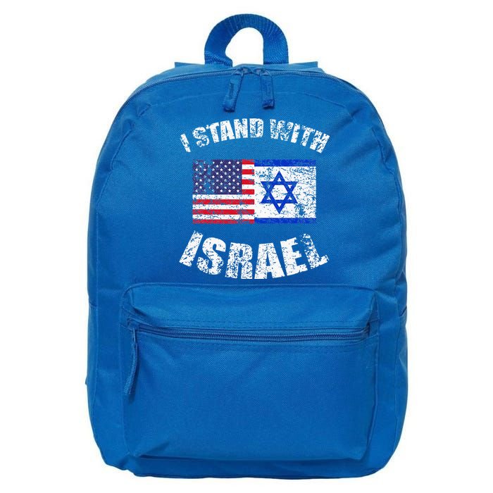 I Stand With Israel 16 in Basic Backpack