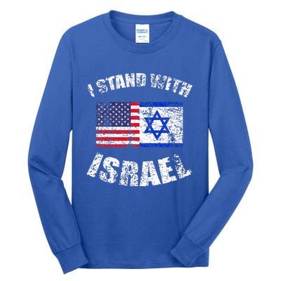 I Stand With Israel Tall Long Sleeve T-Shirt