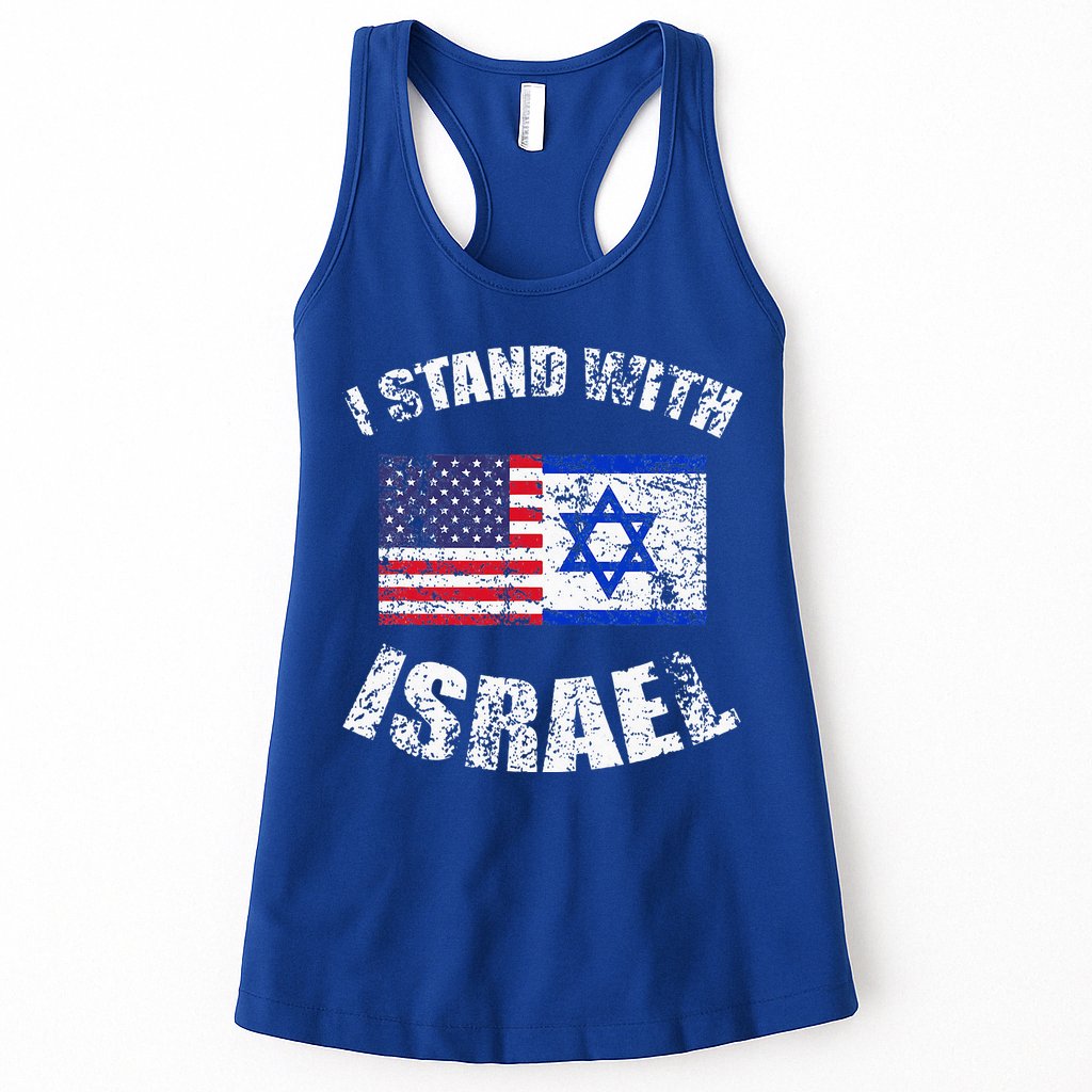 I Stand With Israel Womens Tank Top