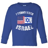 I Stand With Israel Toddler Long Sleeve Shirt