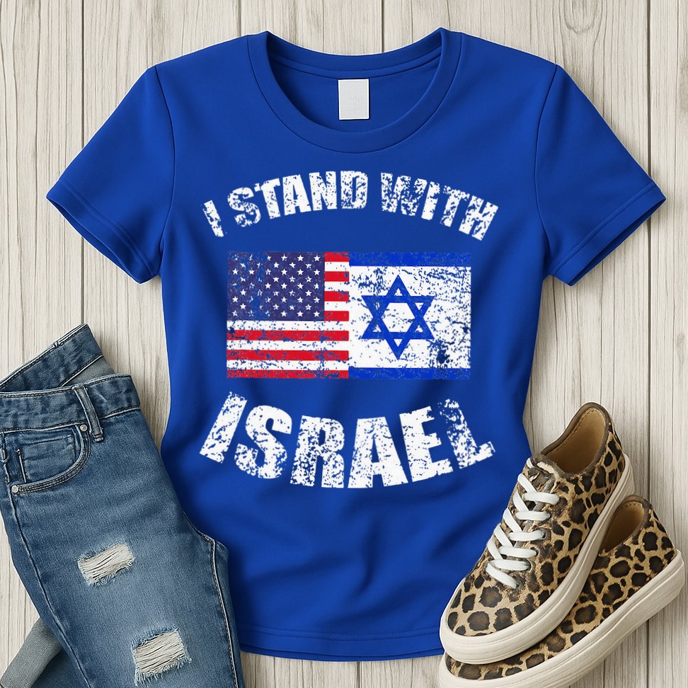 I Stand With Israel Womens T-Shirt