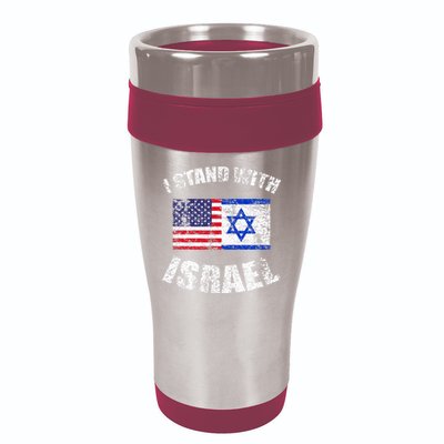 I Stand With Israel 16oz Travel Tumbler
