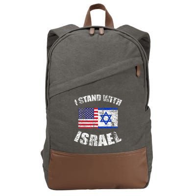 I Stand With Israel Cotton Canvas Backpack