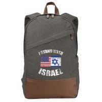 I Stand With Israel Cotton Canvas Backpack