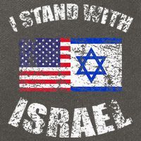 I Stand With Israel Cotton Canvas Backpack