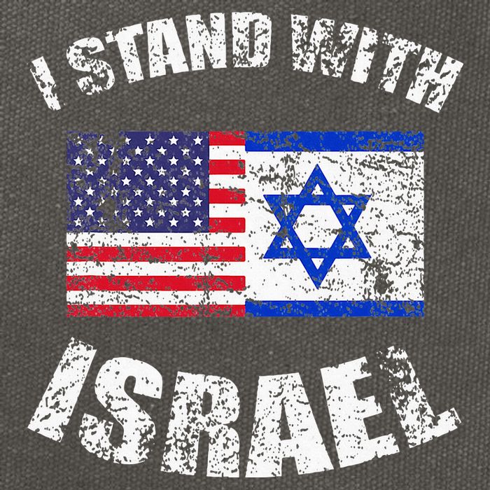 I Stand With Israel Cotton Canvas Backpack