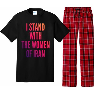 I Stand With The Of Iran Iranian Flag Freeiran Fist Gift Pajama Set