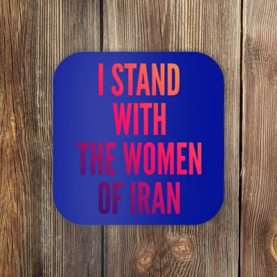 I Stand With The Of Iran Iranian Flag Freeiran Fist Gift Coaster