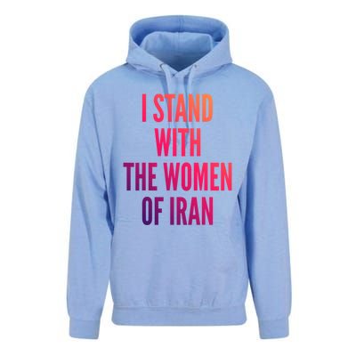 I Stand With The Of Iran Iranian Flag Freeiran Fist Gift Unisex Surf Hoodie