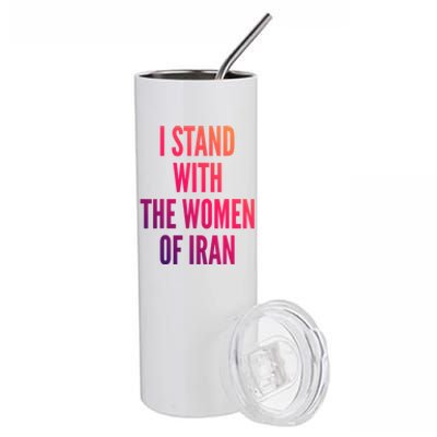 I Stand With The Of Iran Iranian Flag Freeiran Fist Gift Stainless Steel Tumbler