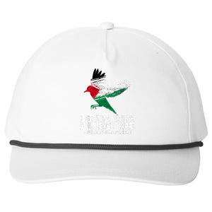 I Stand With Palestine For Their Freedom Free Palestine Snapback Five-Panel Rope Hat