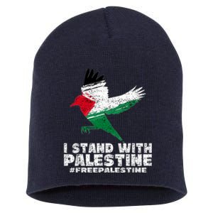 I Stand With Palestine For Their Freedom Free Palestine Short Acrylic Beanie