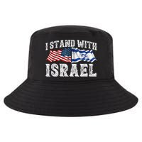 I Stand With Israel American Flag Cool Comfort Performance Bucket Hat