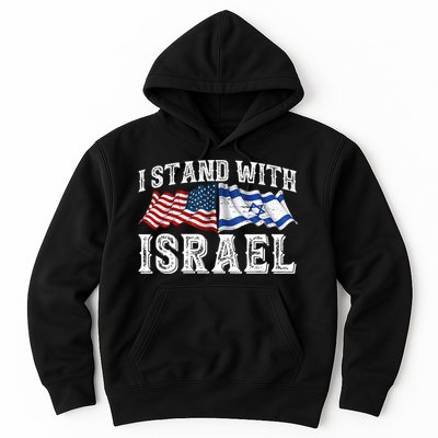 I Stand With Israel American Flag Hoodie