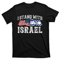 I Stand With Israel American Flag T-Shirt