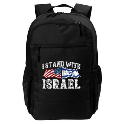 I Stand With Israel American Flag Backpack