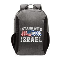 I Stand With Israel American Flag Vector Backpack