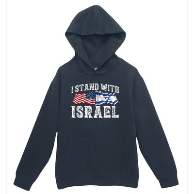 I Stand With Israel American Flag Urban Pullover Hoodie