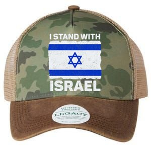 I Stand With Israel Israel Flag Patriotic Israel Legacy Tie Dye Trucker Hat